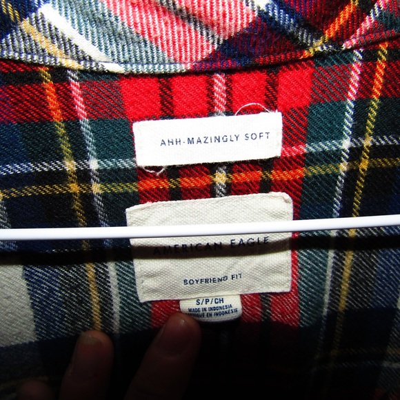 American eagle oversized bf flannel adult small - Picture 4 of 4
